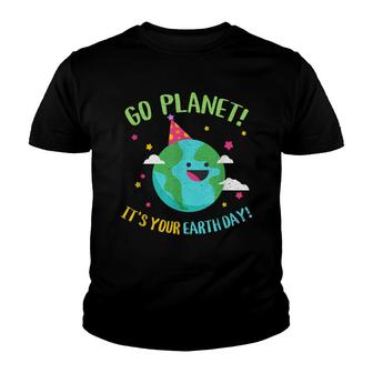 Happy Earth Day Go Planet Funny Science Teacher Recycle Youth T-shirt - Seseable