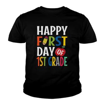 Happy First Day Of 1St Grade School Teacher Student Youth T-shirt | Seseable UK