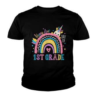 Happy Last Day Of 1St Grade Students Teacher Rainbow Unicorn Youth T-shirt - Thegiftio UK