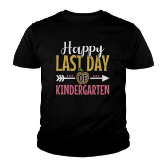 Happy Last Day Of Kindergarten Leopard Teacher Or Student Youth T-shirt - Seseable