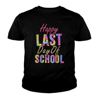Happy Last Day Of School Students And Teachers Tie Dye Youth T-shirt - Thegiftio UK