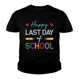 Happy Last Day Of School Teacher Student Summer Break Youth T-shirt - Seseable
