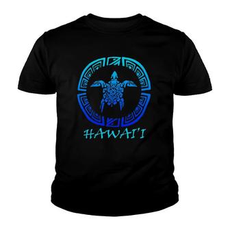 Hawaii Vintage Retro Tribal Turtle Hawaiian Vacation Youth T-shirt - Thegiftio UK