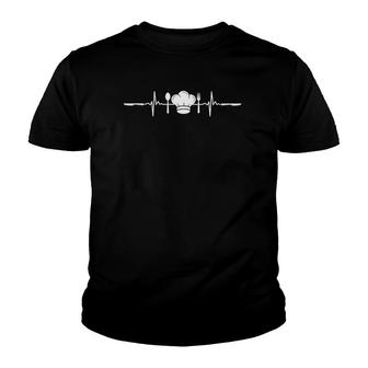 Heart Rate Pulse Chef Cook Cooking Culinary Youth T-shirt - Thegiftio UK