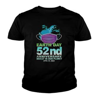 Heart Shape Earth With Mask Earth Day Youth T-shirt - Thegiftio UK