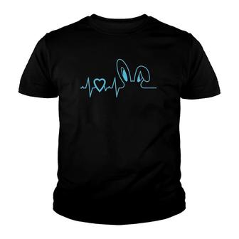 Heartbeat For Rabbitsbunny Rabbit Heart Ts Tee Youth T-shirt - Thegiftio UK