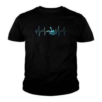 Heartbeat Snorkeling Spearfishermen Diving Gift Spearfishing Youth T-shirt - Thegiftio UK