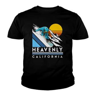 Heavenly California Retro Snowboard Gift Youth T-shirt - Thegiftio UK