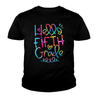 Hello 5Th Grade Teacher Student 1St Day Of School V2 Youth T-shirt - Thegiftio UK