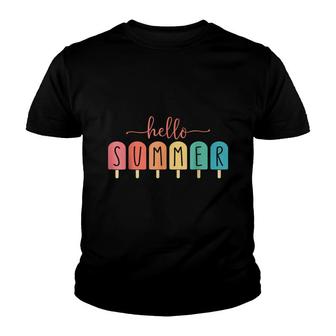 Hello Summer Vacation Ice Cream Popsicle Ice Lolly V4 Youth T-shirt - Thegiftio UK
