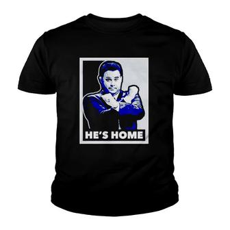 He’S Home Coach Sport Lover Youth T-shirt - Thegiftio UK