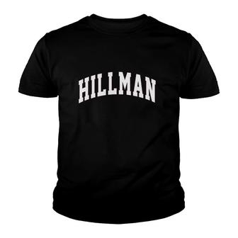 Hillman Lettering College Retro Vintage Youth T-shirt - Monsterry UK