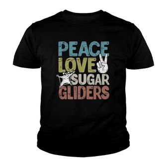 Hippie Animal Lover Gift Sugar Glider Youth T-shirt | Mazezy