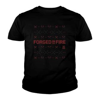 History Forged In Fire Series Xmas Gift Youth T-shirt - Thegiftio UK