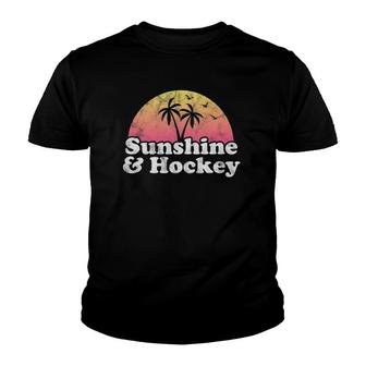 Hockey Gift Sunshine And Hockey V2 Youth T-shirt - Thegiftio UK