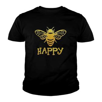 Honeybee Bee Keeping Happy Earth Day Retro Vintage Youth T-shirt - Thegiftio UK