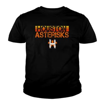 Houston Trashtros Asterisks Cheated In 2017 Funny Baseball Youth T-shirt - Thegiftio UK