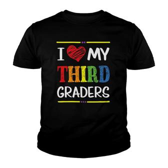 I Love My Third Graders Teacher Youth T-shirt - Thegiftio UK