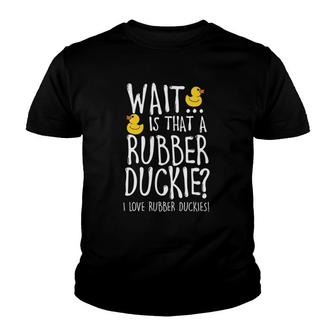 I Love Rubber Duckies - Duck Lover Youth T-shirt | Mazezy