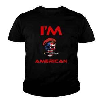 Im American Style Skull America Youth T-shirt - Thegiftio UK