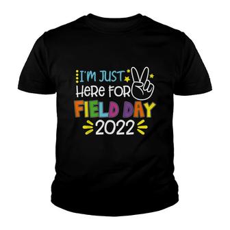 Im Just Here For Field Day Colors Rainbow Girls Teachers Youth T-shirt - Thegiftio UK