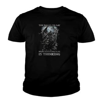 Im Not Sarcastic I Just Have The Balls To Say What Everyone Else Is Thinking Skull Wing Demons Youth T-shirt | Mazezy AU