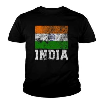 India Flag Family Pride Country Vintage Men Women Gift Youth T-shirt | Mazezy