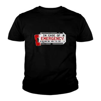 It Crowd In Case Of Emergency Number Youth T-shirt | Mazezy