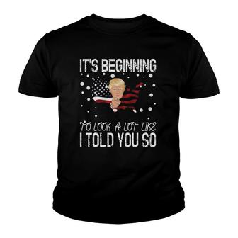 Its Beginning To Look A Lot Like I Told You So V2 Youth T-shirt - Thegiftio UK