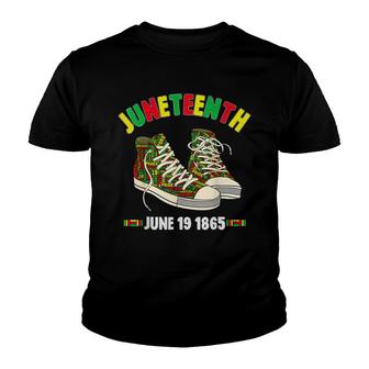 Juneteenth June 19 1865 Black African American Independence Youth T-shirt - Thegiftio UK