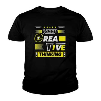 Keep Creative Thinking Motivation Stars Youth T-shirt | Mazezy