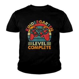 Kindergarten Level Complete Video Game Player Gamer Youth T-shirt - Thegiftio UK