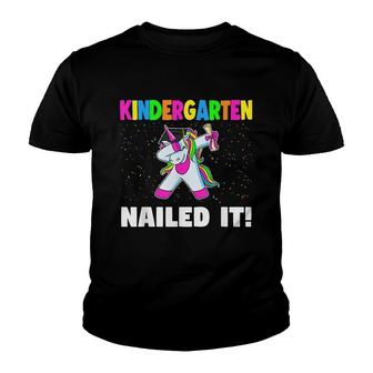 Kindergarten Nailed It Kindergarten Graduation Youth T-shirt - Thegiftio UK