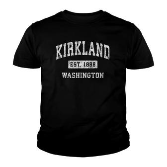 Kirkland Washington Wa Vintage Established Sports Design Youth T-shirt | Mazezy