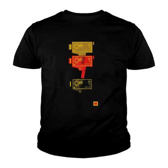 Kodak M7 Movie Camera Art Raglan Baseball Tee Youth T-shirt - Thegiftio UK