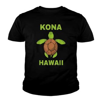 Kona Family Vacation Hawaii Sea Turtle Youth T-shirt - Seseable