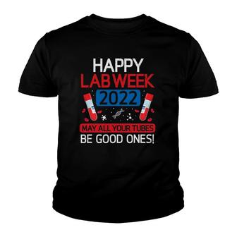 Lab Week 2022 Tubes Laboratory Scientist Microbiologist Tech Youth T-shirt - Thegiftio UK