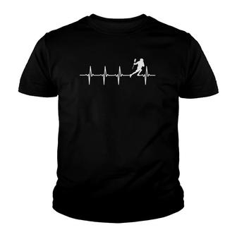 Lacrosse Heartbeat For Lacrosse Players Youth T-shirt - Thegiftio UK