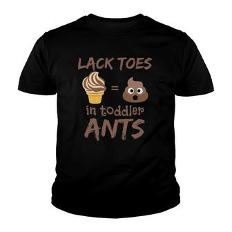 Lactose Intolerance Funnylack Toes In Toddler Ants Youth T-shirt - Thegiftio UK