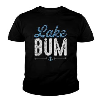 Lake Bum Funny Summer Vacation Boating Beach Bum Youth T-shirt - Thegiftio UK