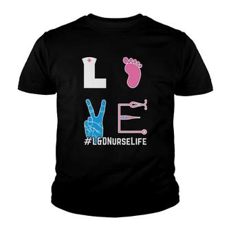 L&D Nurse And Labor & Delivery Nurse Love And L&D Nurse Life Youth T-shirt - Thegiftio UK