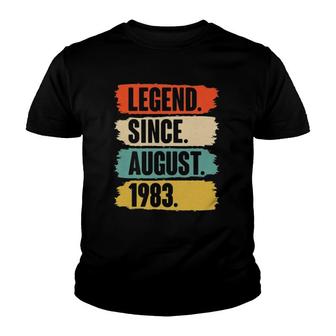 Legend Since August 1983 Birthday Gift For 38 Years Old Man Youth T-shirt - Seseable