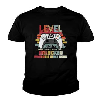 Level 19 Unlocked Video Gamer 19 Years Old 19 Birthday Gifts Youth T-shirt - Seseable