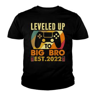 Leveling Up To Big Bro Promoted To Big Brother 2022 Youth T-shirt - Seseable
