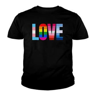 Lgbt Pride Rainbow Love Lgbtq Pride Youth T-shirt - Thegiftio UK