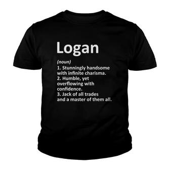 Logan Definition Personalized Name Funny Gift Idea Youth T-shirt - Thegiftio UK