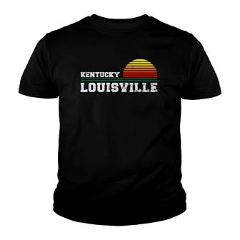 Louisville Kentucky Distressed Ky Gift Souvenir Youth T-shirt - Thegiftio UK