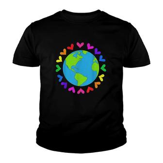 Love Earth Day Environment Activist Planet Earth Youth T-shirt - Thegiftio UK