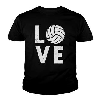 Love Volleyball Team Volleyball Youth T-shirt - Thegiftio UK