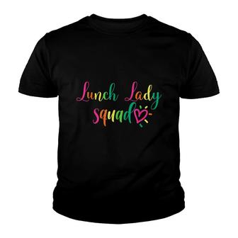 Lunch Lady Squad Cafeteria Crew Matching School Food Staff Youth T-shirt - Seseable
